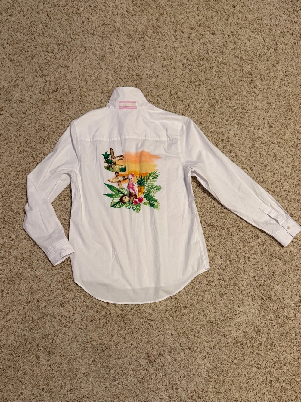 Tommy Bahama Women’s Ocean Adventure Embroidered Long-Sleeve Shirt. Size S. NWOT